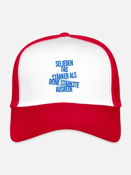 be strong - Trucker Cap - white/red - Front