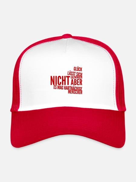 Je n’abandonne pas - Casquette trucker  - blanc/rouge - Devant