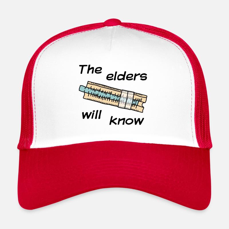 Rechenschieber - The elders will know - dunkel Trucker Cap