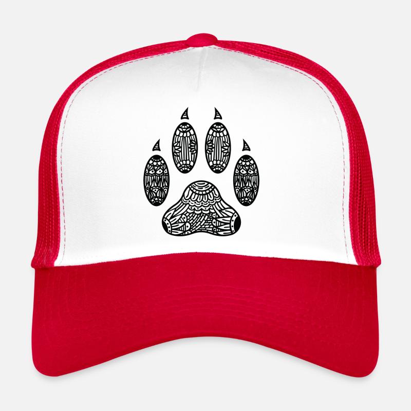 Cat Paw Print Zentangle Trucker Cap