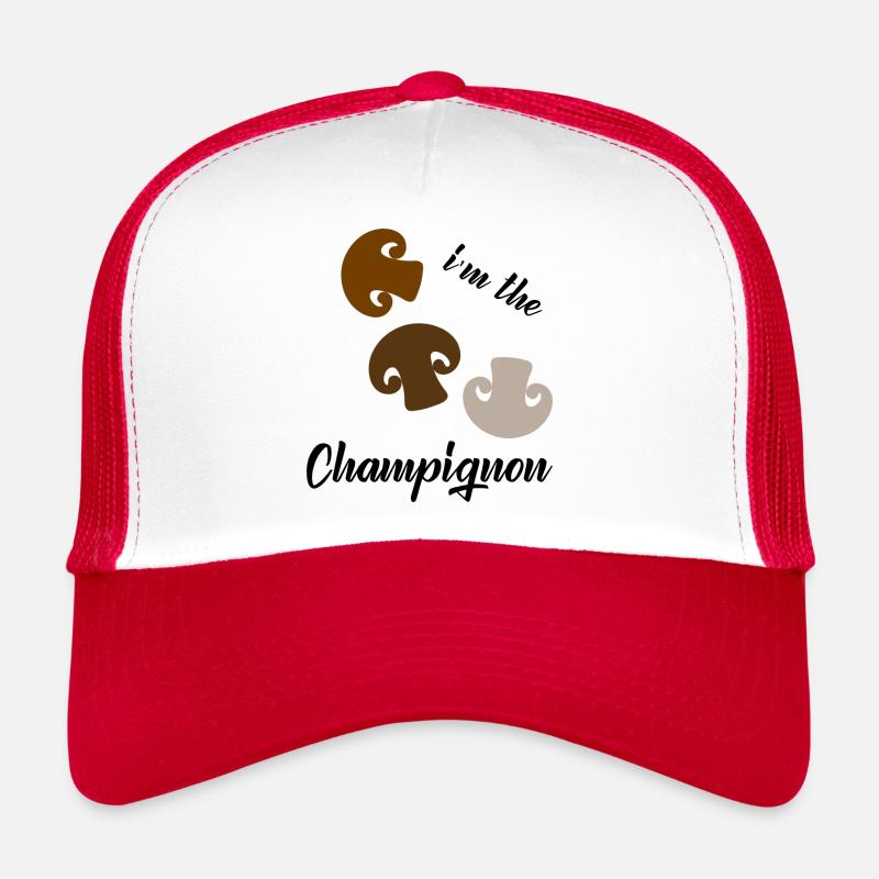 I'm the Champignon - Trucker Cap - Weiß/Rot