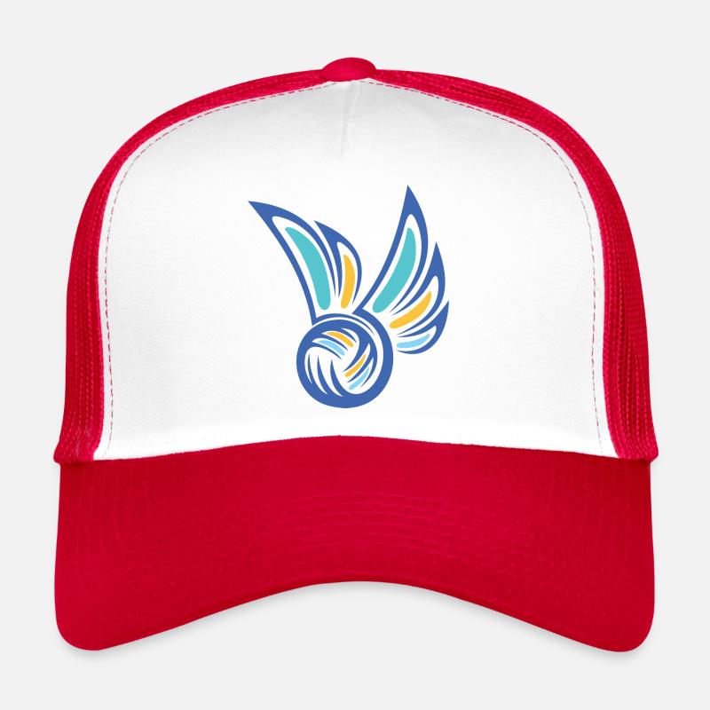 Ballsport - Trucker Cap - Weiß/Rot