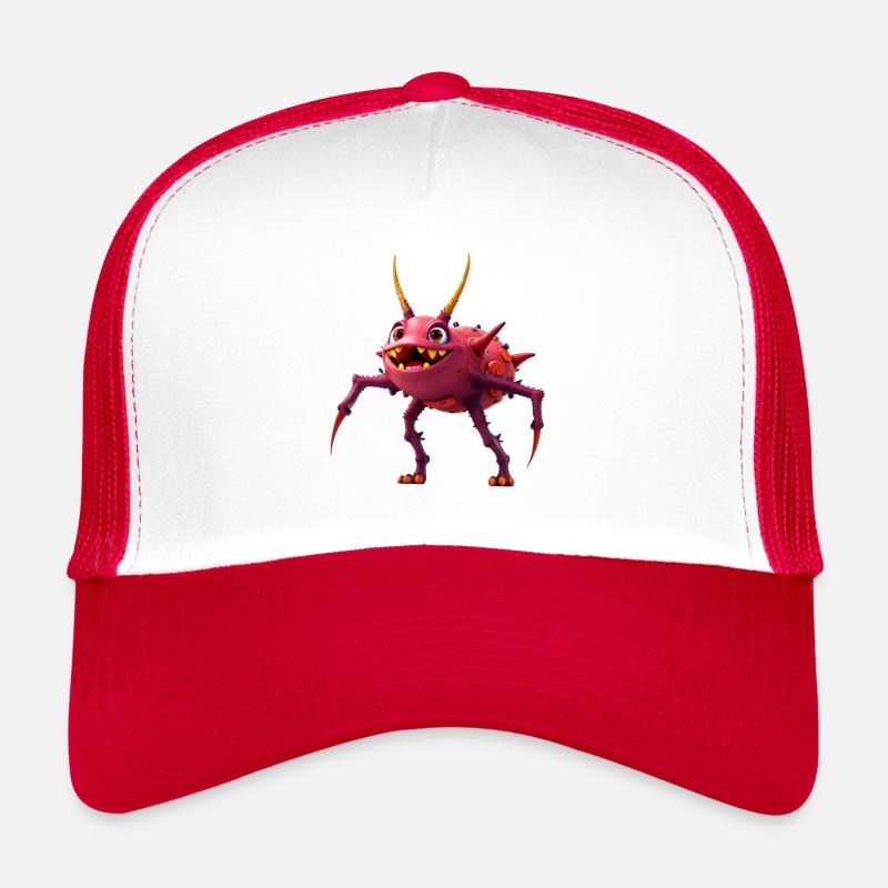 Rotes TickToc Monster Trucker Cap