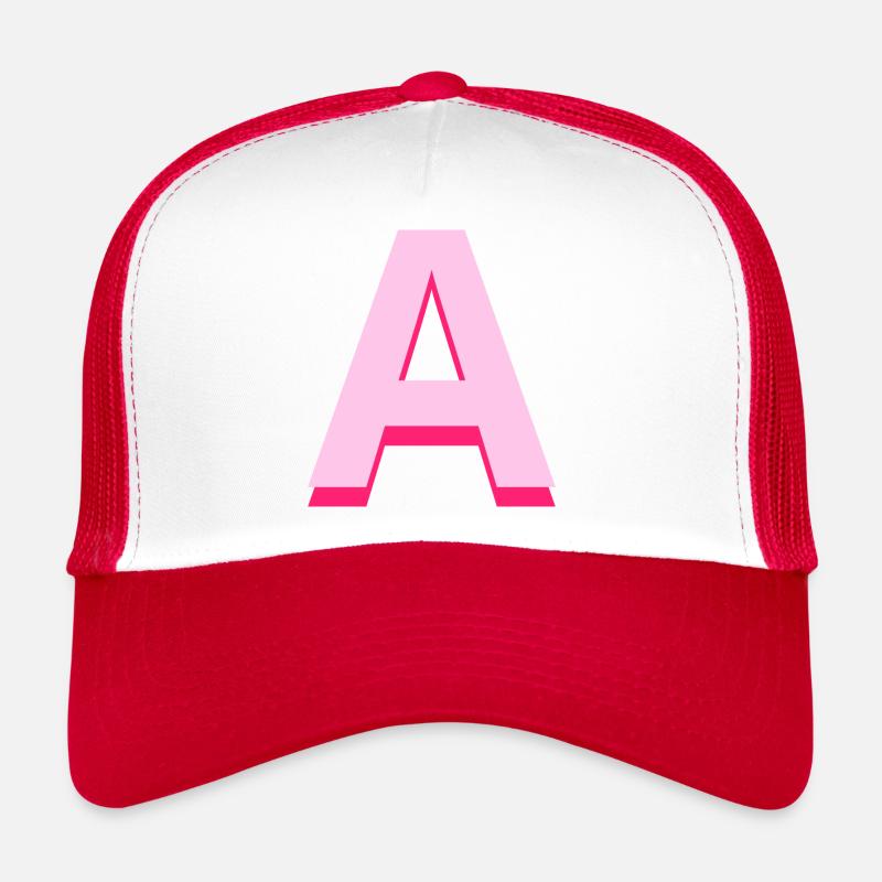 Letter to pink pop and modern Trucker Cap