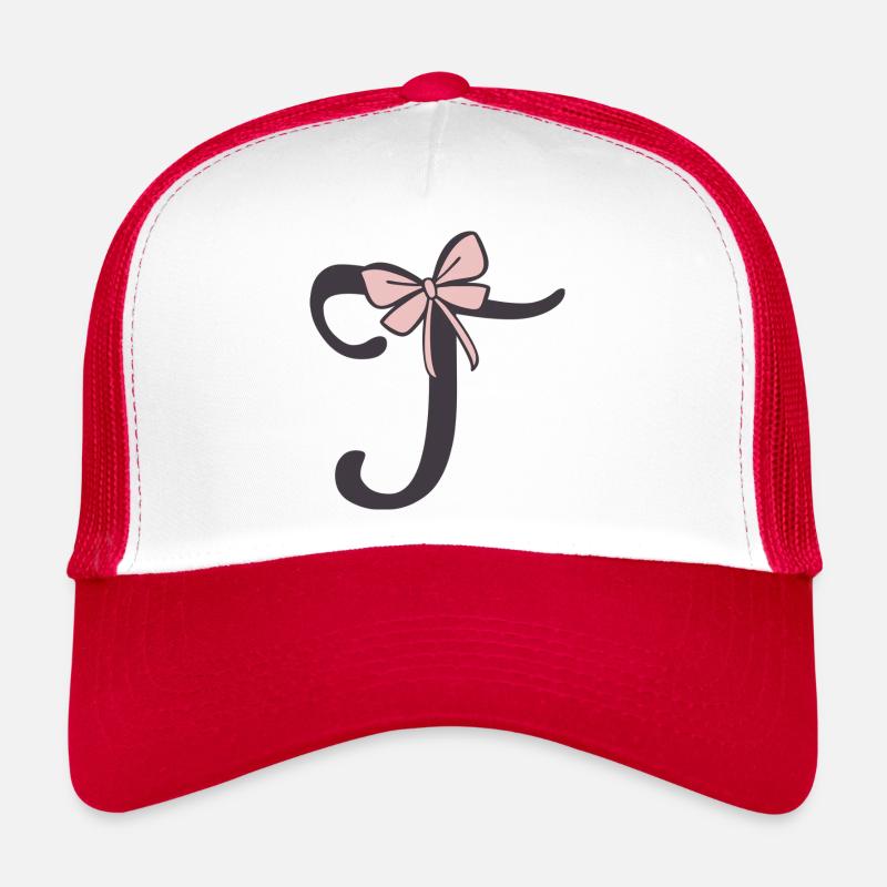 Anfangsbuchstabe T Schleifchen Trucker Cap