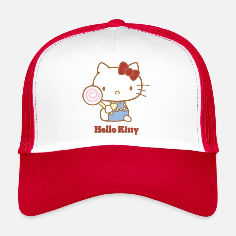 Hello Kitty Avec Une Sucette Casquette trucker 