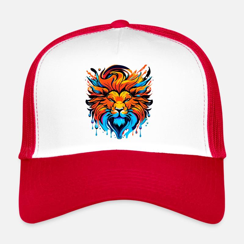 Lion's head with mane, colored Trucker Cap
