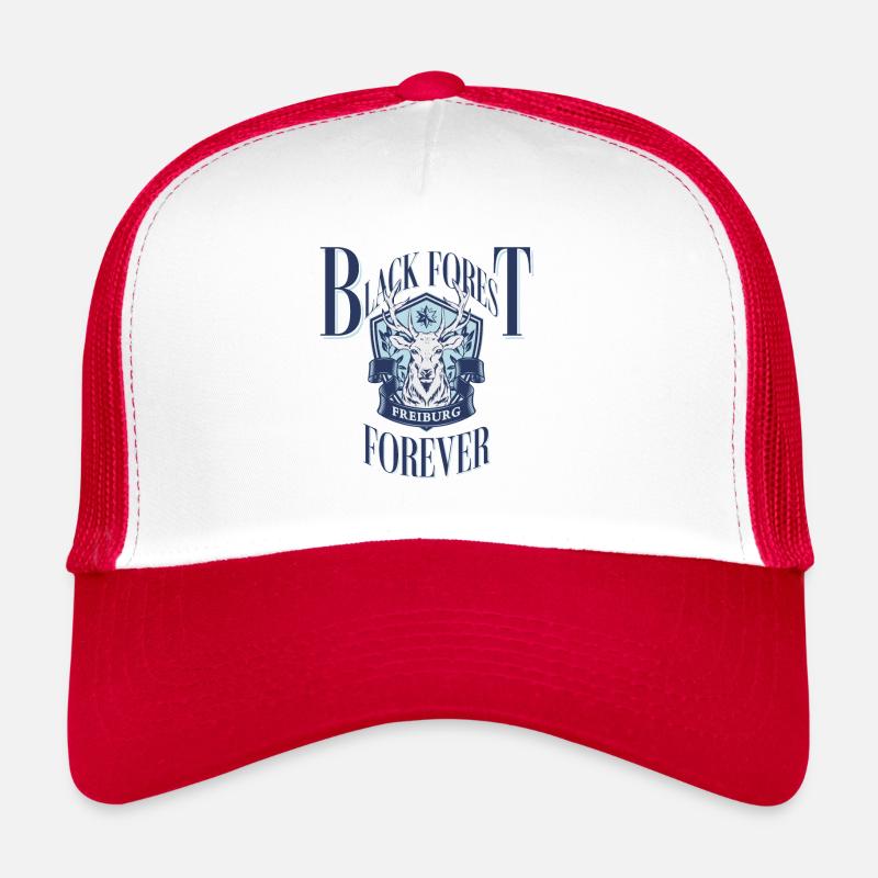 Black Forest Freiburg Forever - Trucker Cap - white/red