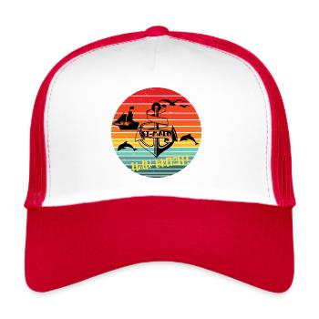 Hallo Breizh - Trucker Cap - Weiß/Rot - Vorne