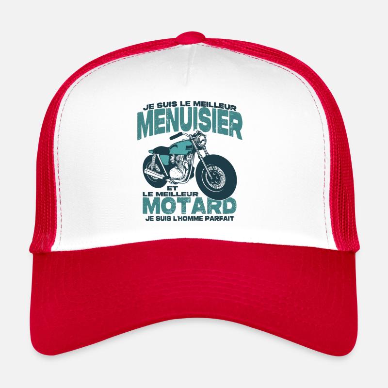 Le meilleur motard et le meilleur menuisier Casquette trucker 