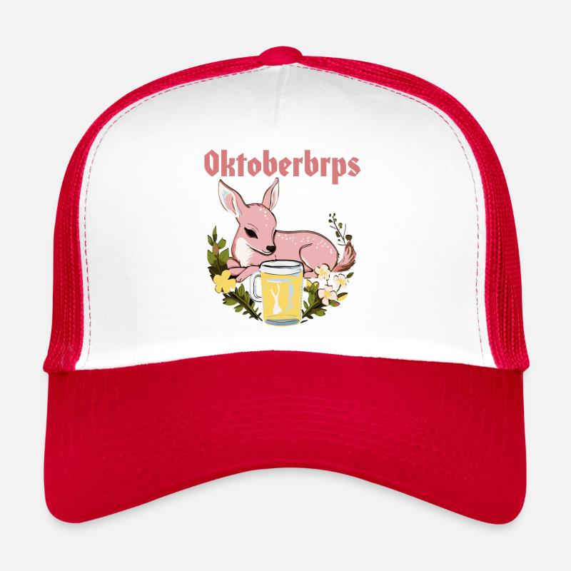 Fauve rose Bambi Oktoberbrps dans le pré Casquette trucker 