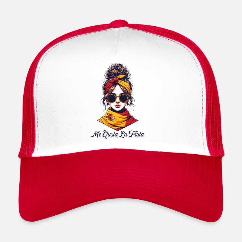 J’aime le fruit meme espagne drapeau ayarez Casquette trucker 