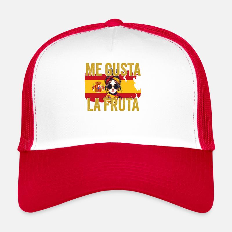 J’aime le fruit meme espagne drapeau ayarez Casquette trucker 