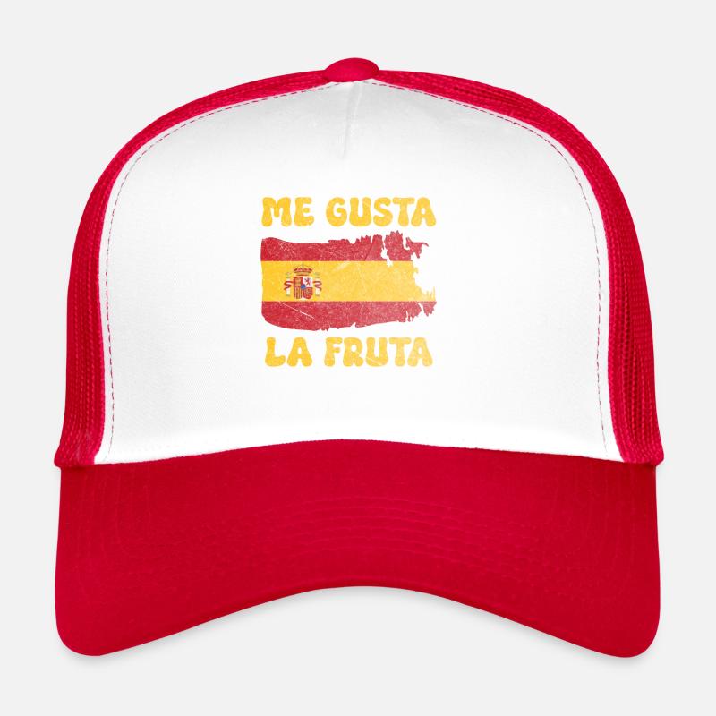 J’aime le fruit meme espagne drapeau ayarez Casquette trucker 