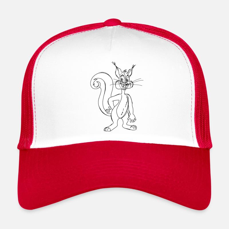 Gestempeltes Cartoon-Eichhörnchen Trucker Cap