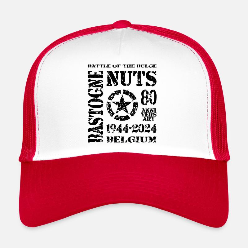 AVM Bastogne NUTS 80th Anniversary 1944 2024 Schwarz Trucker Cap