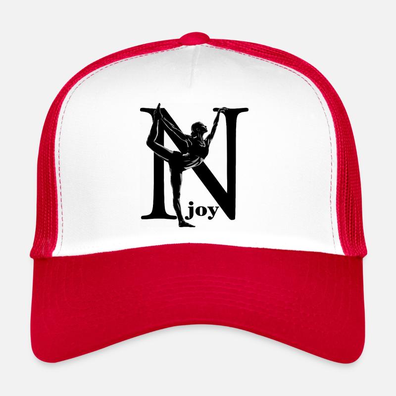 Dégustez avec grâce - Casquette trucker  - blanc/rouge