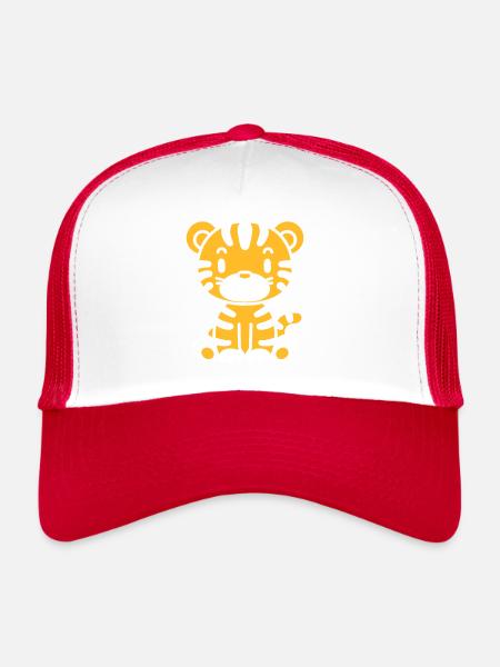 Tiger - Trucker Cap - white/red - Front