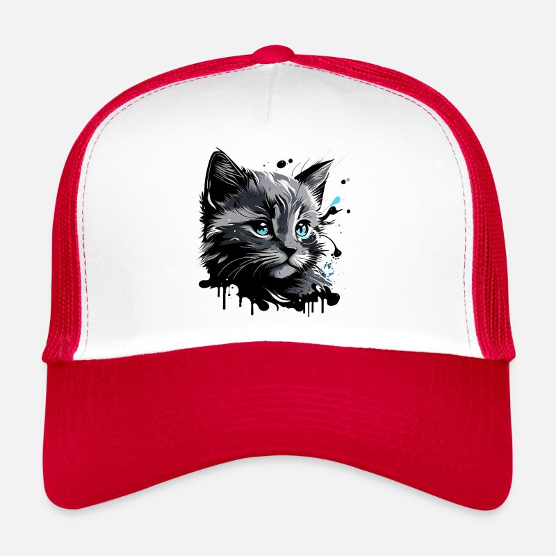 chaton mignon, chat Casquette trucker 