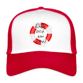 Save yourself if you can - Trucker Cap - white/red - Front