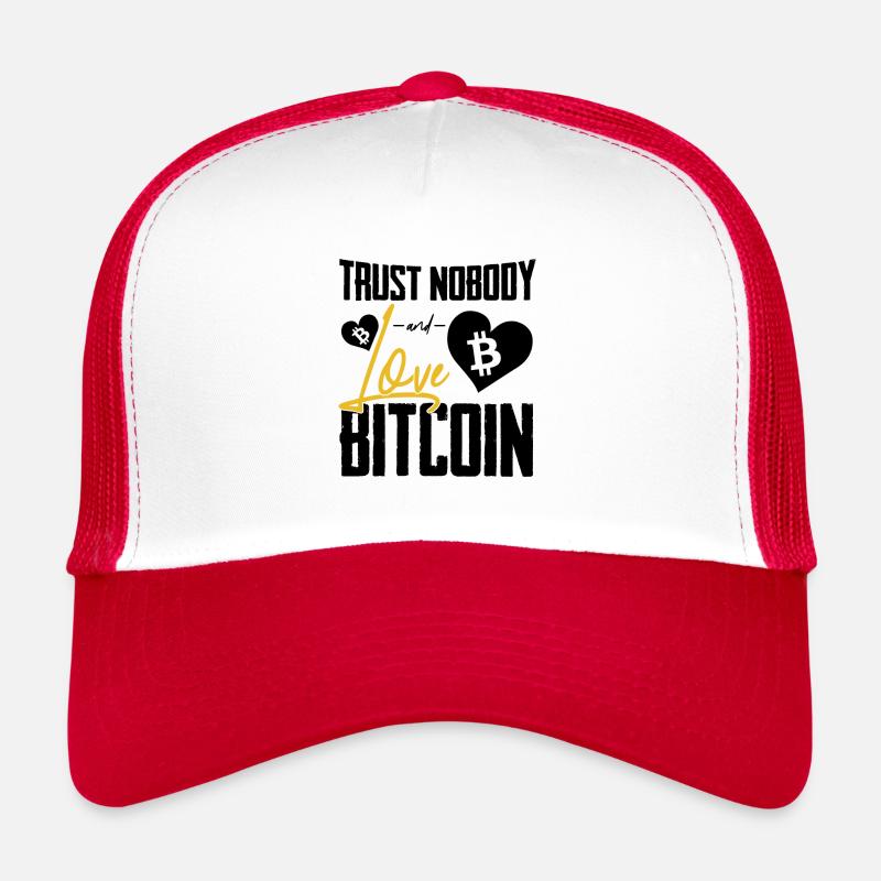 Bitcoin - Trucker Cap - white/red