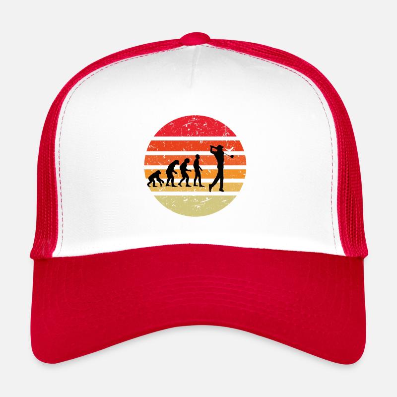Evolution of man GOLF Trucker Cap