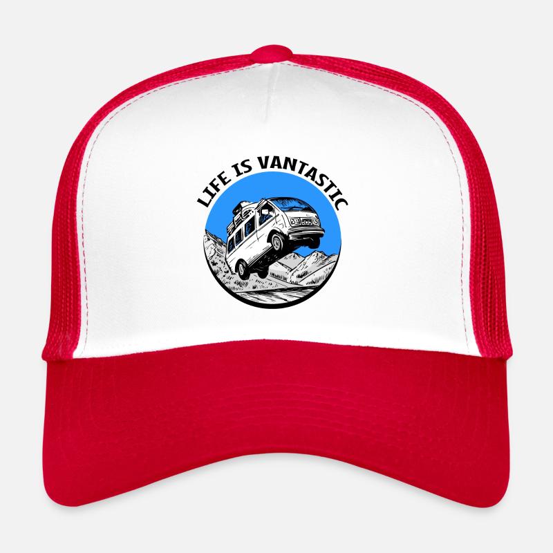 Life is vantastic - Trucker Cap - white/red