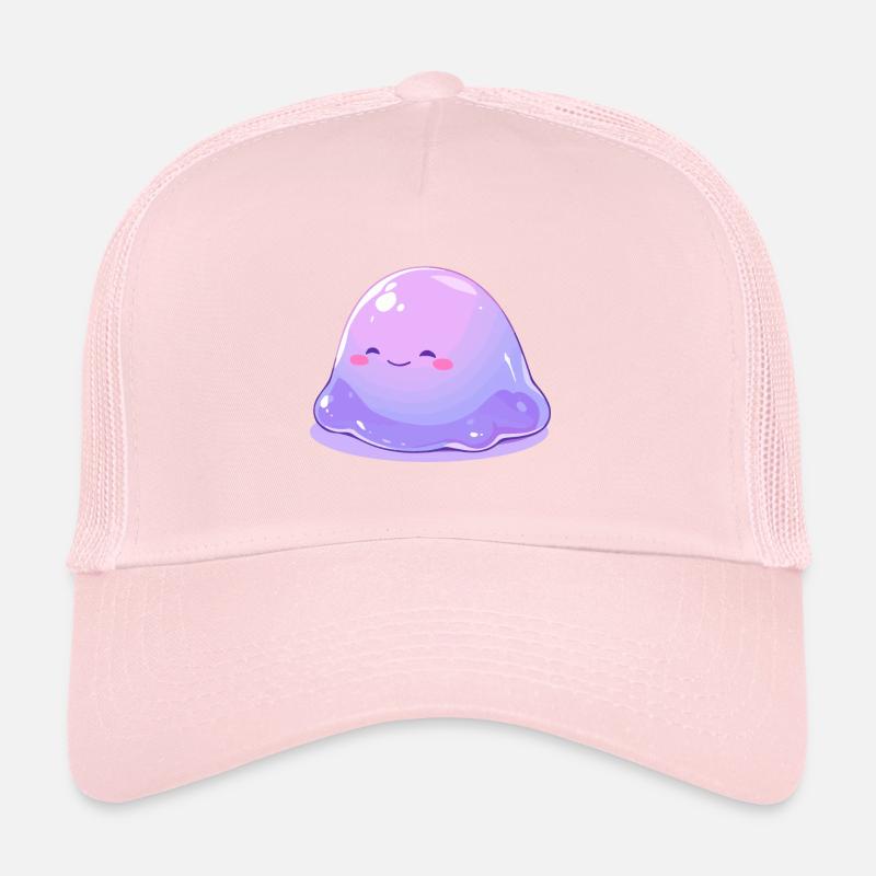 Monstre visqueux mignon - Conception de dessin animé mignon Casquette trucker 