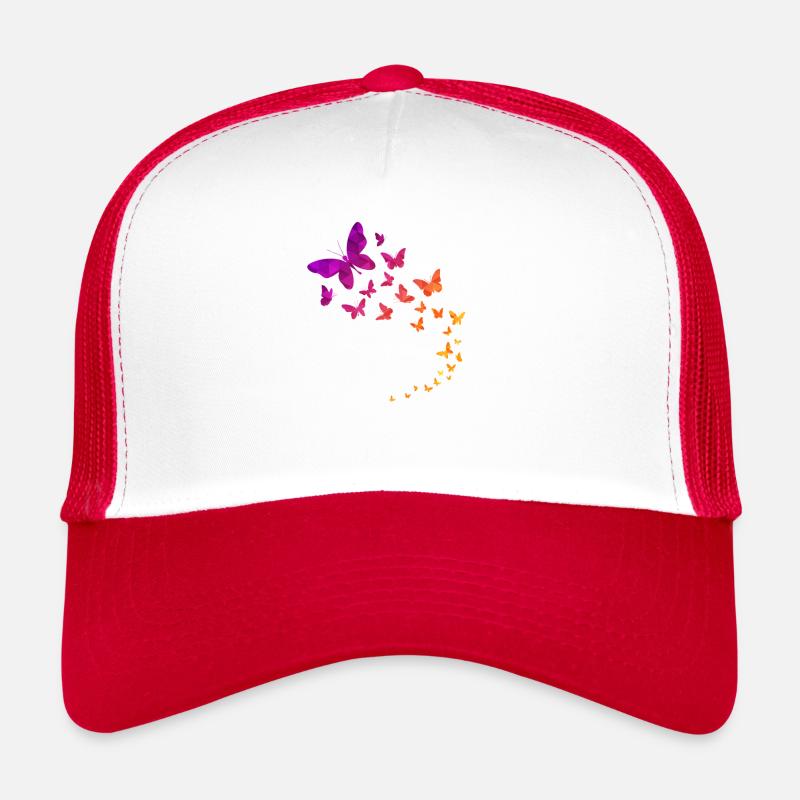 Papillons géométriques Casquette trucker 