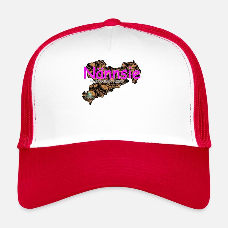 Nännsie - Nancy - Säggsch - Trucker Cap - Weiß/Rot