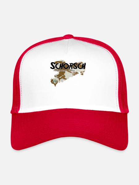 Schorsch - Georg - Säggsch - Casquette trucker  - blanc/rouge - Devant
