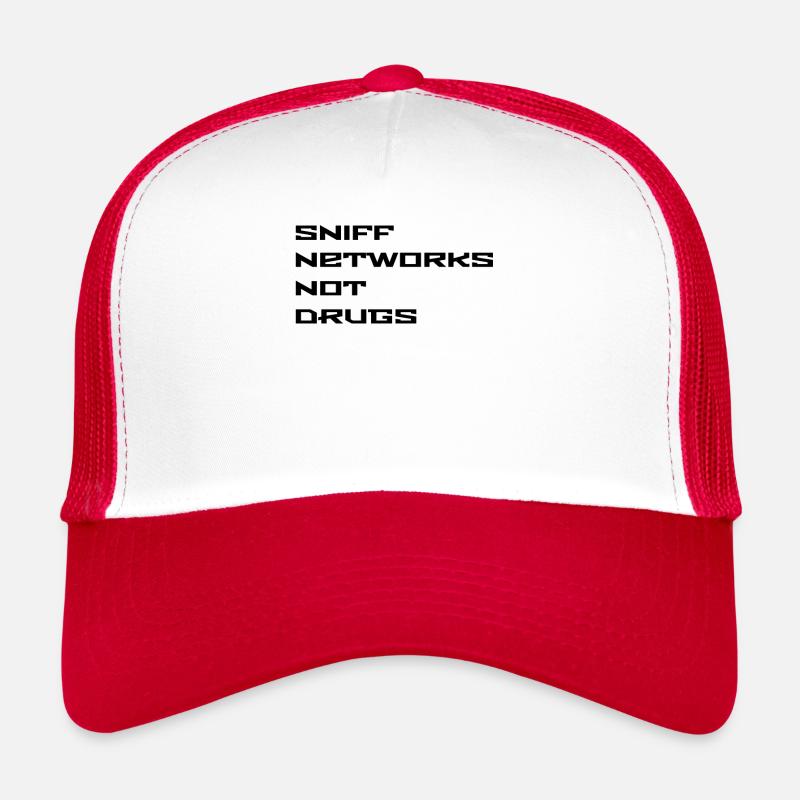Sniff Networks not Drugs Netzwerker Admin Geschenk Trucker Cap