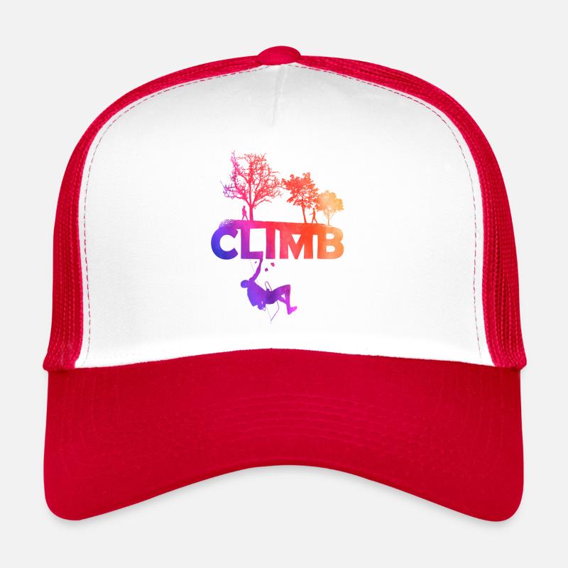 Climbing climb mountain - Trucker Cap - white/red
