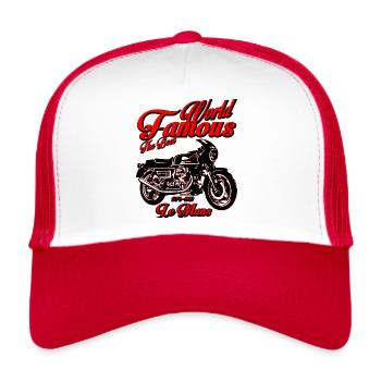 World Famous Superbike Le Mans - Trucker Cap - white/red - Front