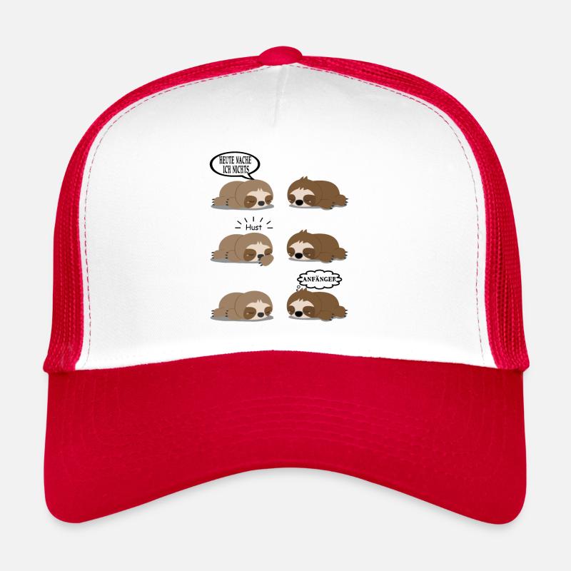 Ich Mache Nichts Comic Faultier lustige Sprüche Trucker Cap