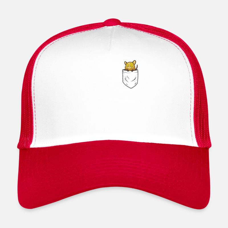 Poche poitrine Tarsier Funny Maki comme idée cadeau Casquette trucker 