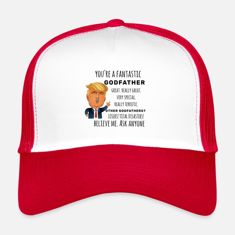 Pate bestes Geschenk - Trucker Cap - Weiß/Rot