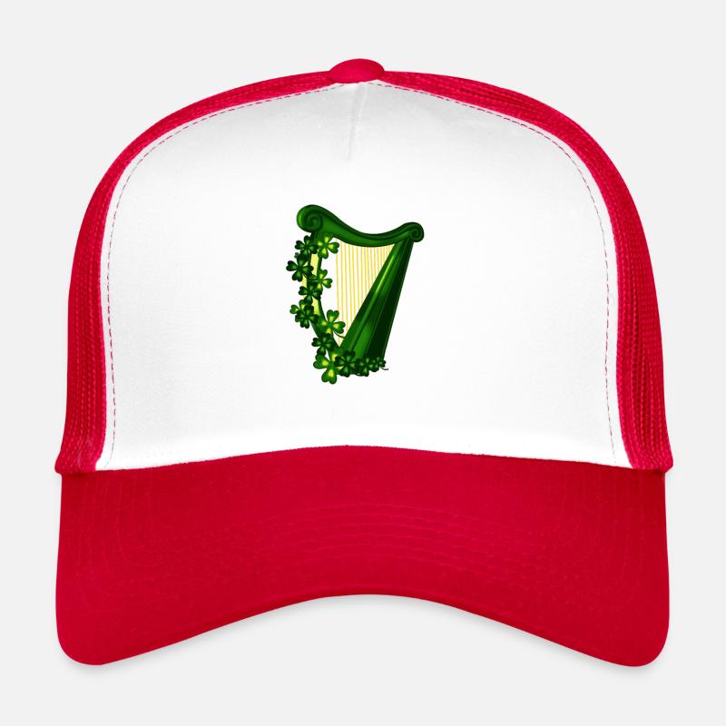 Harpe irlandaise drôle de cadeaux de la Saint-Patrick pour harpe p Casquette trucker 