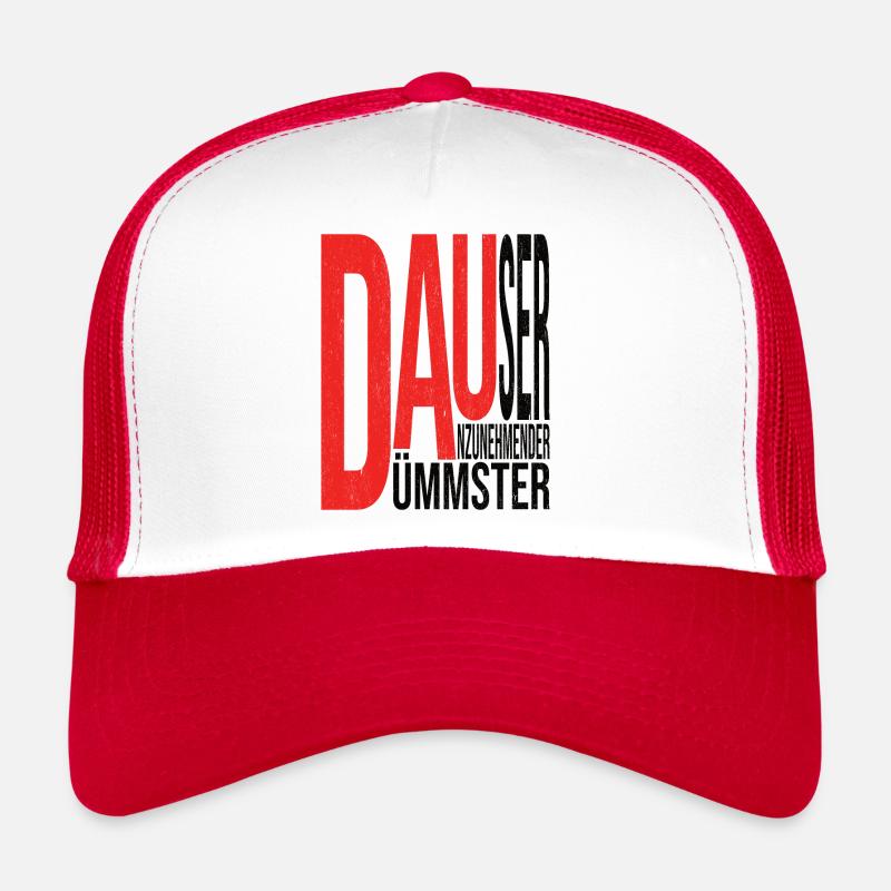 DAU: Dümmster Anzunehmender User in hell Trucker Cap