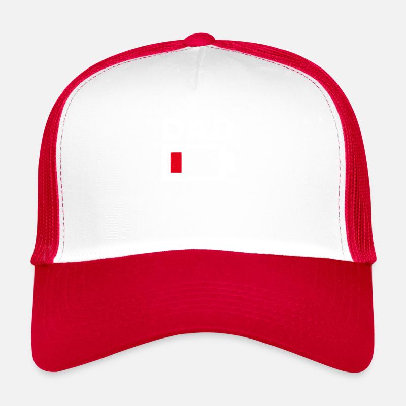 Dad Low Battery lustige müde Papa erschöpft Väter Trucker Cap