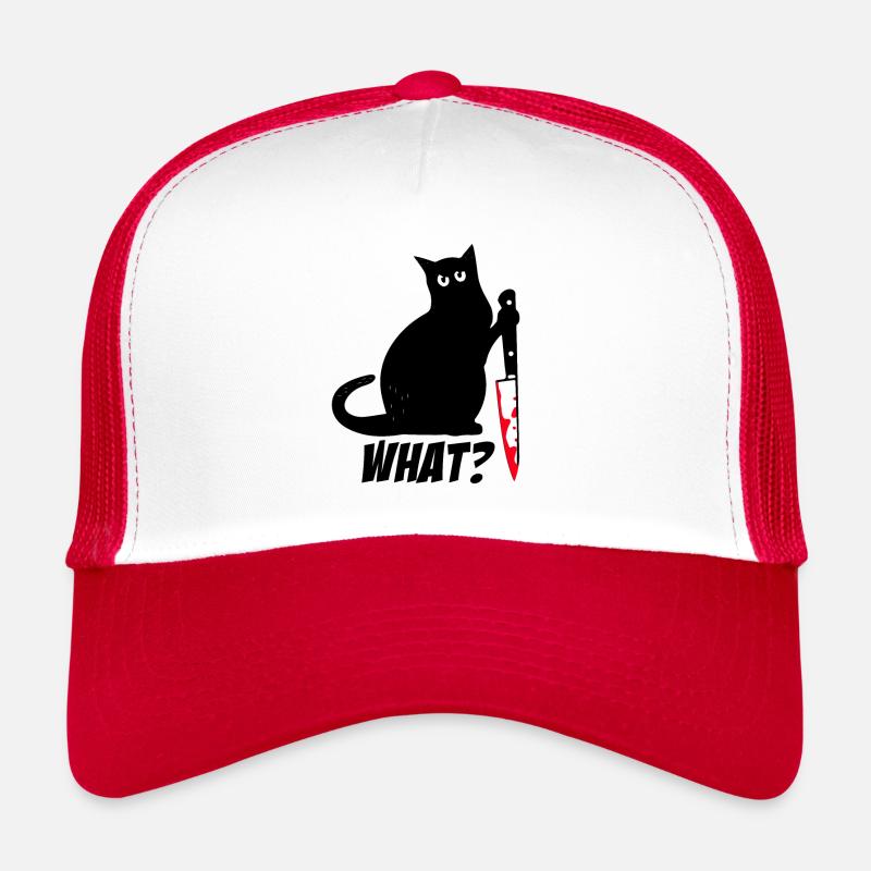 WHAT? Cat, Killer Cat - murderous cat Trucker Cap