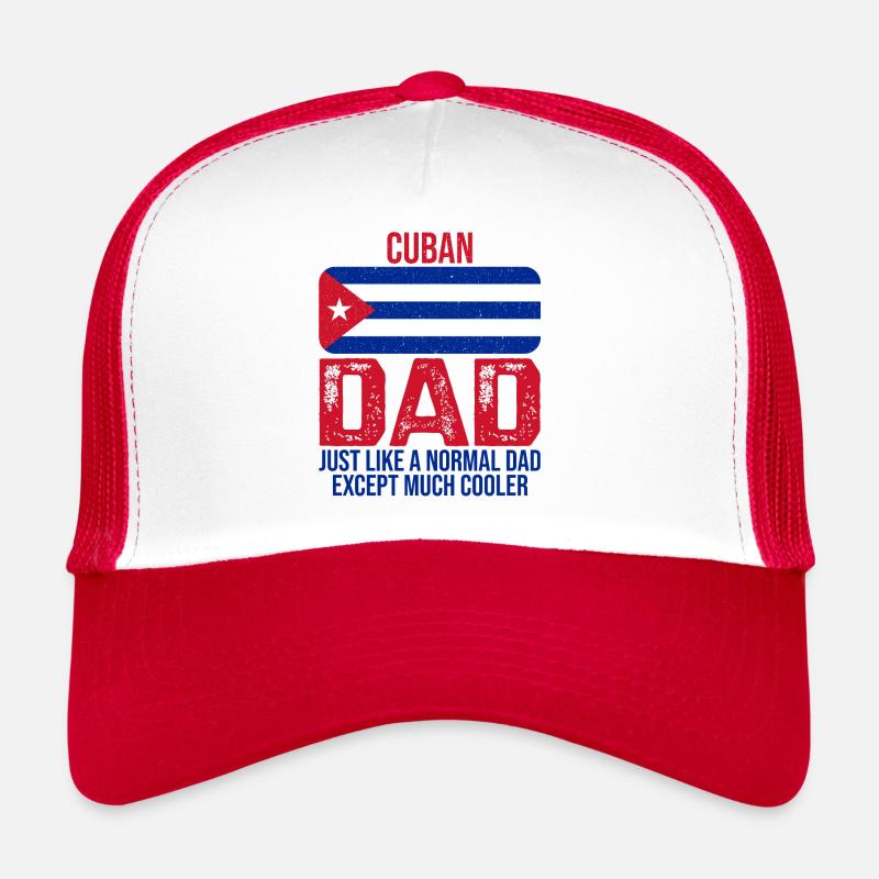 Cuban Dad Cuba Flag for Father's Day Trucker Cap