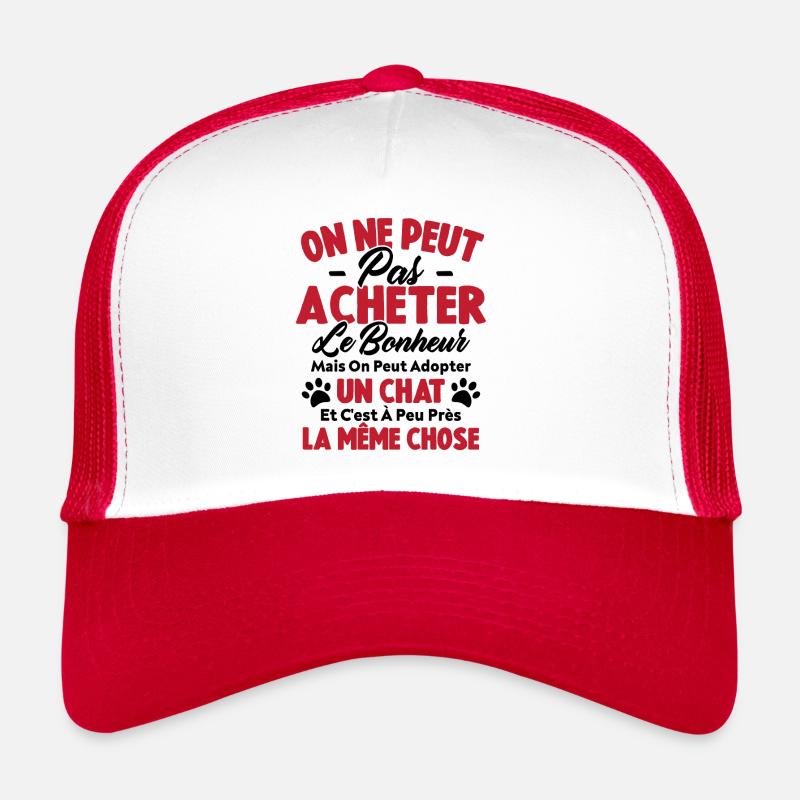 On peut adopter un chat Humour Cadeau Casquette trucker 