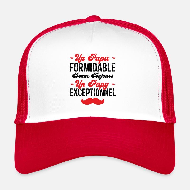 Papa Formidable Donne Toujours Papy Exceptionnel Casquette trucker 