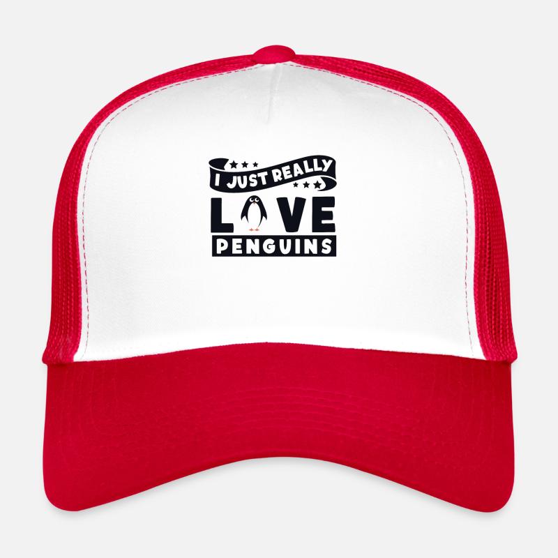 I Really Love Penguins Seevogel Königspinguin Trucker Cap