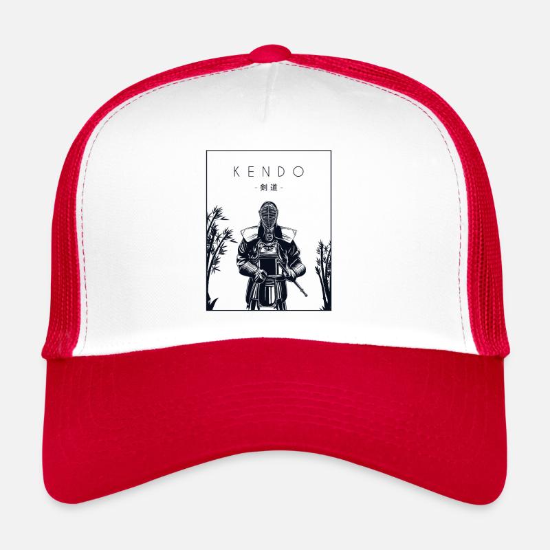 Kendo chinois Hanzi Kenjutsu Kata Shinai Samurai Casquette trucker 