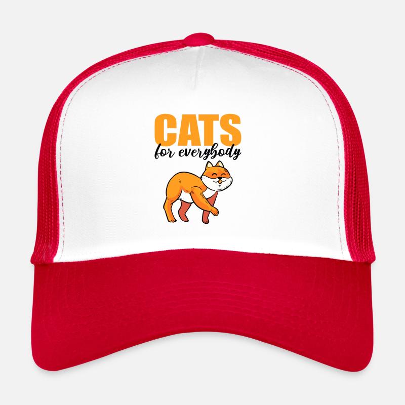 Cats For Everybody Cat Daddy Cat Mom Cat Lovers Trucker Cap