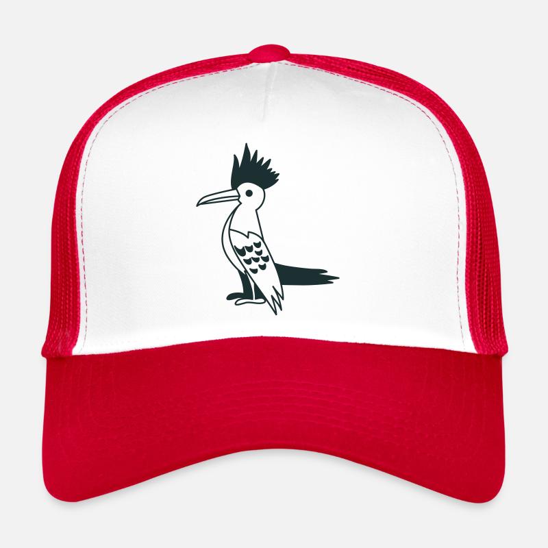 Großer Specht schwarz-weiß Trucker Cap
