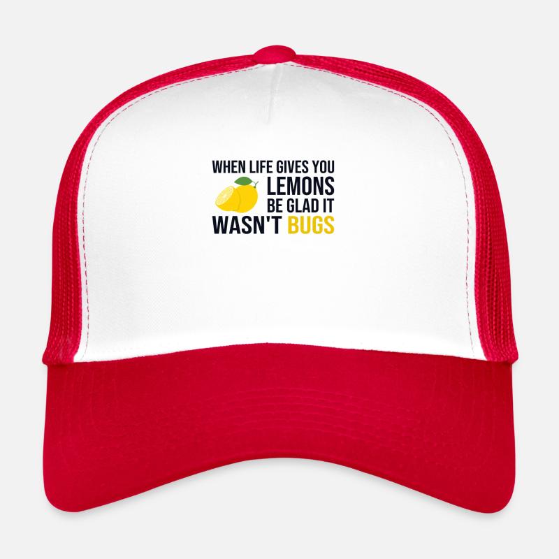 Life Gives You Lemons Not Bugs Developer Coder Trucker Cap