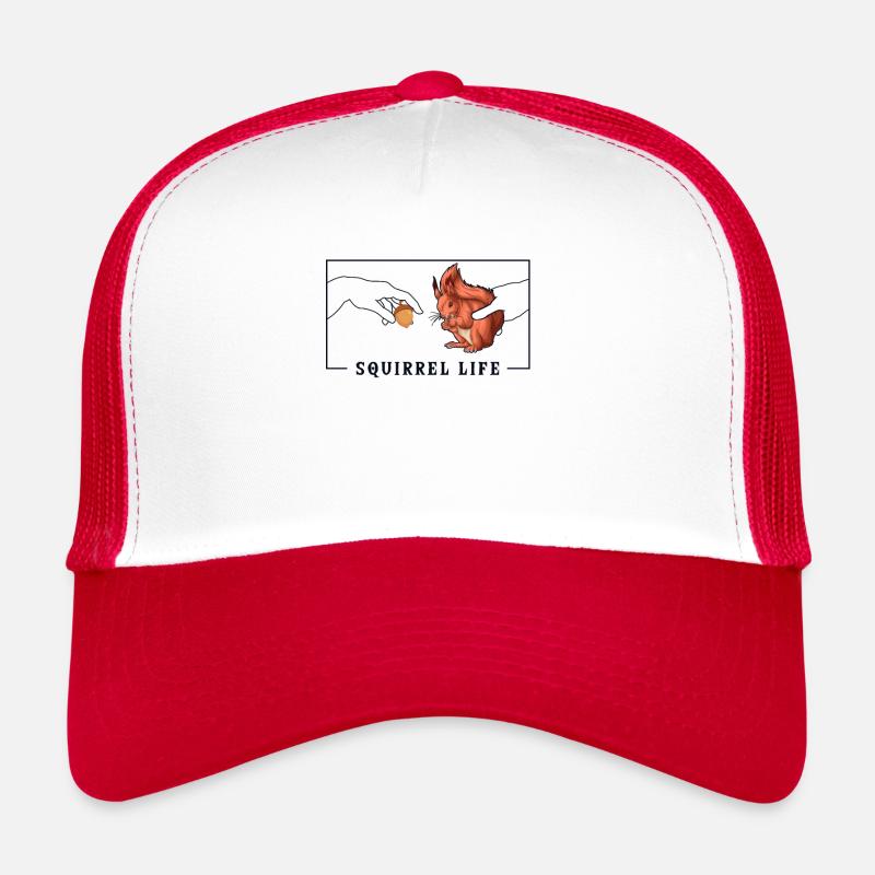 Michelangelo Creation of Adam Squirrel Squirrel Trucker Cap